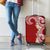 Aloha Polynesian Plumeria Flower Luggage Cover Red Color