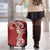 Aloha Polynesian Plumeria Flower Luggage Cover Red Color