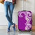 Aloha Polynesian Plumeria Flower Luggage Cover Purple Color