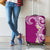 Aloha Polynesian Plumeria Flower Luggage Cover Pink Color