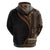 Samoa Siapo Motif and Tapa Pattern Half Style Hoodie Black Color