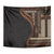 Samoa Siapo Motif and Tapa Pattern Half Style Tapestry Black Color