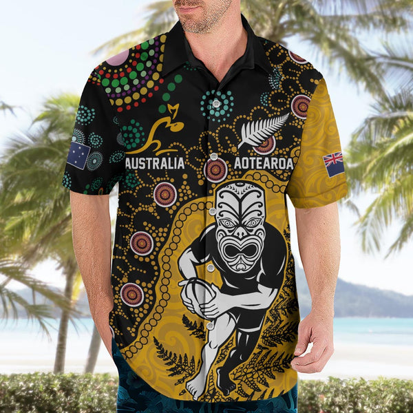 Papua New Guinea and New Zealand Hawaiian Shirt Maori Polynesian LT13 main image 1