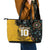 Custom New Zealand and Australia Rugby Leather Tote Bag Maori Warrior With Aboriginal Version
