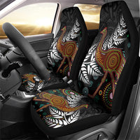 New Zealand Fern and Australia Emu Car Seat Cover Aboriginal Mix Maori Pattern