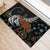 New Zealand Fern and Australia Emu Rubber Doormat Aboriginal Mix Maori Pattern