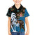 Fiji Palm Tree and Australia Kangaroo Hawaiian Shirt Aboriginal Mix Tapa Pattern