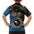 Fiji Palm Tree and Australia Kangaroo Hawaiian Shirt Aboriginal Mix Tapa Pattern