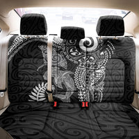 Aotearoa Maori Sea Animals Tribal Back Car Seat Cover Manta Ray and Shark Moko Pattern Black Color