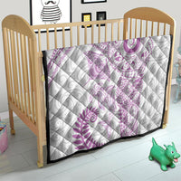 Aotearoa Maori Sea Animals Tribal Quilt Manta Ray and Shark Moko Pattern Pink Color