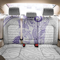 Aotearoa Maori Sea Animals Tribal Back Car Seat Cover Manta Ray and Shark Moko Pattern Purple Color