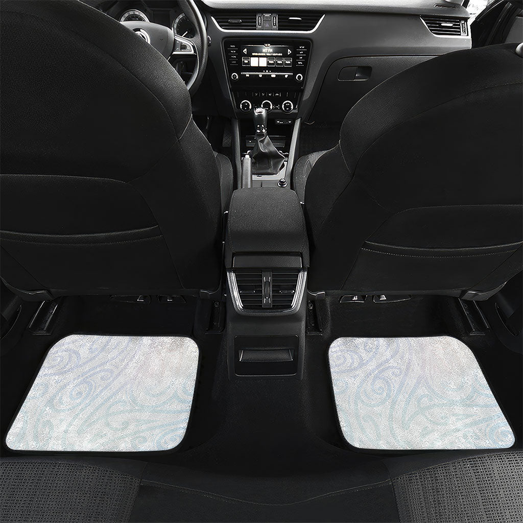 Aotearoa Maori Sea Animals Tribal Car Mats Manta Ray and Shark Moko Pattern Sweet Pastel