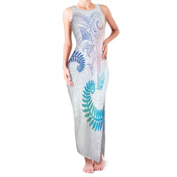 Aotearoa Maori Sea Animals Tribal Family Matching Tank Maxi Dress and Hawaiian Shirt Manta Ray and Shark Moko Pattern Sweet Pastel