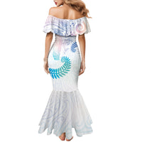 Aotearoa Maori Sea Animals Tribal Mermaid Dress Manta Ray and Shark Moko Pattern Sweet Pastel