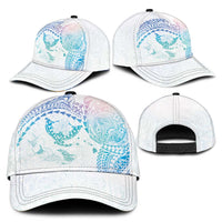Hawaiian Manta Ray Tribal Classic Cap Polynesian Art Motifs Sweet Pastel