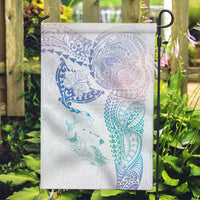 Hawaiian Manta Ray Tribal Garden Flag Polynesian Art Motifs Sweet Pastel