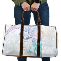 Hawaiian Manta Ray Tribal Travel Bag Polynesian Art Motifs Sweet Pastel