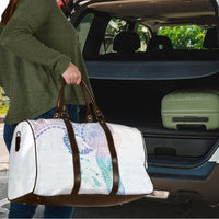 Hawaiian Manta Ray Tribal Travel Bag Polynesian Art Motifs Sweet Pastel