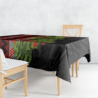 Maori Tukutuku Tablecloth with Ferns Pohutukawa and Kowhai Tribal Moko Patterns