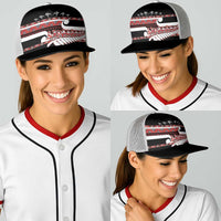 New Zealand Christmas Baseball Net Cap Funny Santa Claus Haka Dance with Tukutuku