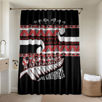 New Zealand Christmas Bathroom Set Funny Santa Claus Haka Dance with Tukutuku
