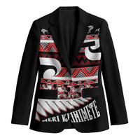 New Zealand Christmas Blazer Funny Santa Claus Haka Dance with Tukutuku