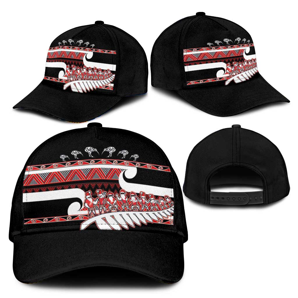New Zealand Christmas Classic Cap Funny Santa Claus Haka Dance with Tukutuku