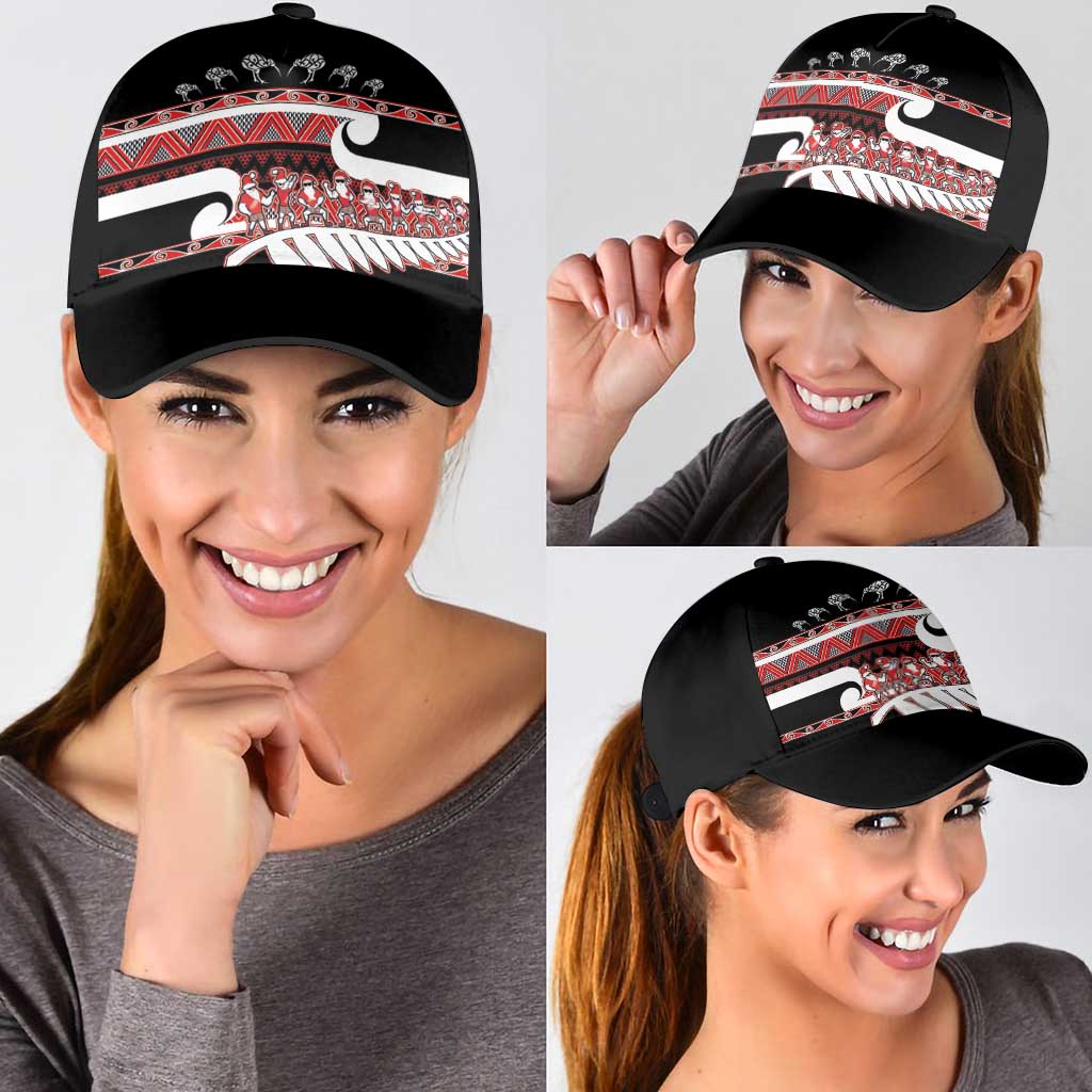 New Zealand Christmas Classic Cap Funny Santa Claus Haka Dance with Tukutuku