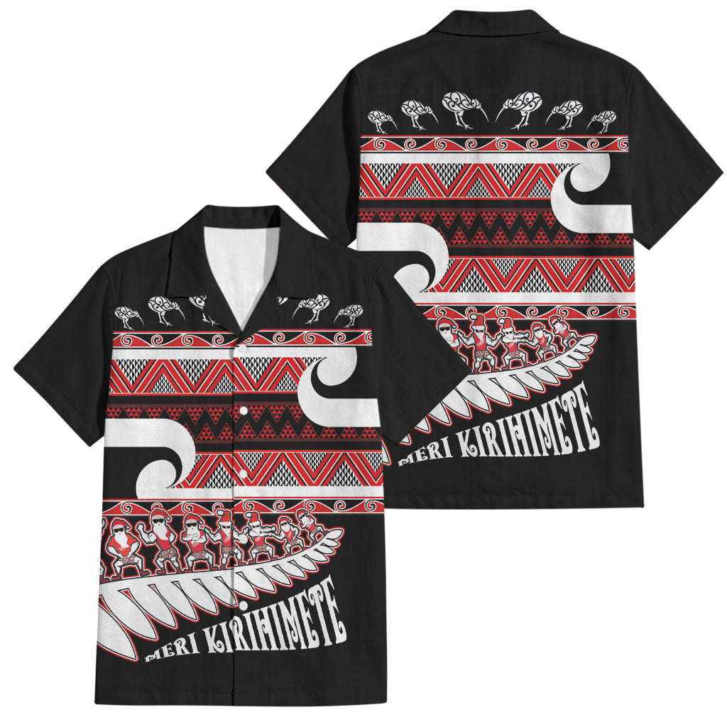 New Zealand Christmas Family Matching Summer Maxi Dress and Hawaiian Shirt Funny Santa Claus Haka Dance with Tukutuku