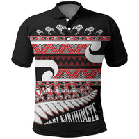 New Zealand Christmas Polo Shirt Funny Santa Claus Haka Dance with Tukutuku
