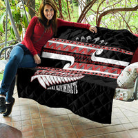 New Zealand Christmas Quilt Funny Santa Claus Haka Dance with Tukutuku