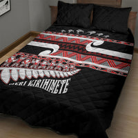 New Zealand Christmas Quilt Bed Set Funny Santa Claus Haka Dance with Tukutuku