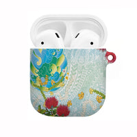 Japanese and Hawaiian Culture Fusion AirPods Case Irezumi with Turtles and Lei Kakau Pattern Fresh Vibe