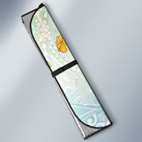 Japanese and Hawaiian Culture Fusion Auto Sun Shade Irezumi with Turtles and Lei Kakau Pattern Fresh Vibe