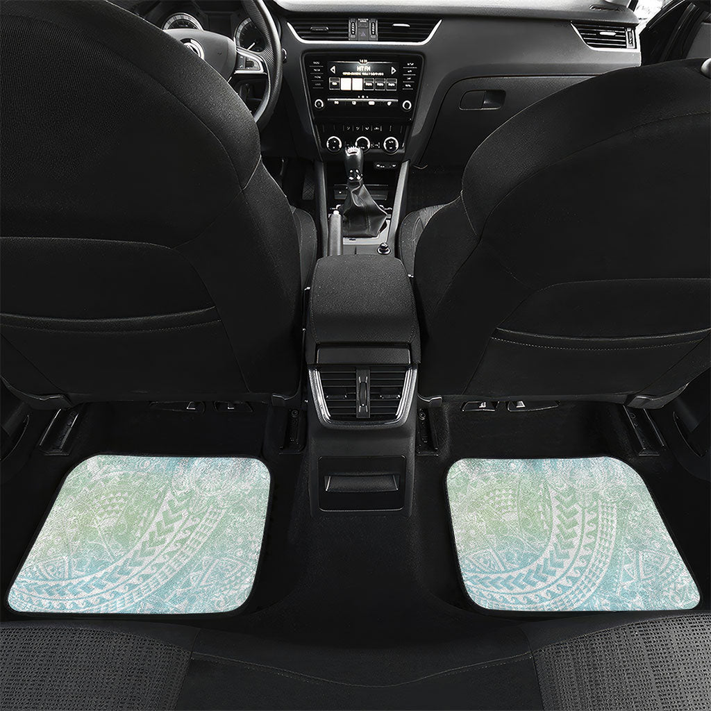 Japanese and Hawaiian Culture Fusion Car Mats Irezumi with Turtles and Lei Kakau Pattern Fresh Vibe