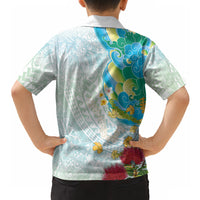 Japanese and Hawaiian Culture Fusion Hawaiian Shirt Irezumi with Turtles and Lei Kakau Pattern Fresh Vibe