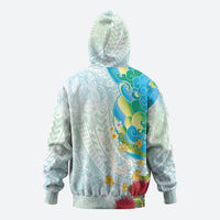 Japanese and Hawaiian Culture Fusion Hoodie Irezumi with Turtles and Lei Kakau Pattern Fresh Vibe