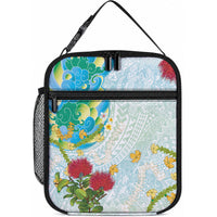 Japanese and Hawaiian Culture Fusion Lunch Bag Irezumi with Turtles and Lei Kakau Pattern Fresh Vibe