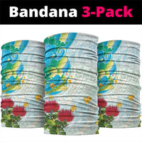 Japanese and Hawaiian Culture Fusion Neck Gaiter Irezumi with Turtles and Lei Kakau Pattern Fresh Vibe