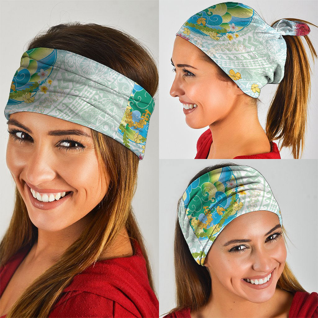 Japanese and Hawaiian Culture Fusion Neck Gaiter Irezumi with Turtles and Lei Kakau Pattern Fresh Vibe