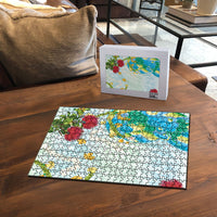 Japanese and Hawaiian Culture Fusion Puzzle Irezumi with Turtles and Lei Kakau Pattern Fresh Vibe