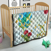 Japanese and Hawaiian Culture Fusion Quilt Irezumi with Turtles and Lei Kakau Pattern Fresh Vibe