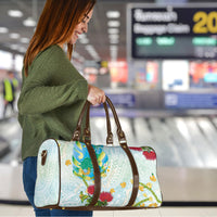 Japanese and Hawaiian Culture Fusion Travel Bag Irezumi with Turtles and Lei Kakau Pattern Fresh Vibe