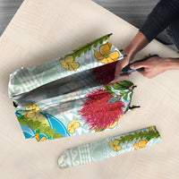 Japanese and Hawaiian Culture Fusion Umbrella Irezumi with Turtles and Lei Kakau Pattern Fresh Vibe