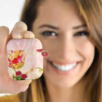 Japanese and Hawaiian Culture Fusion AirPods Case Irezumi with Turtles and Lei Kakau Pattern Sunset Vibe