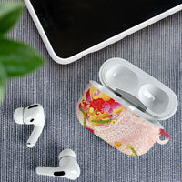 Japanese and Hawaiian Culture Fusion AirPods Case Irezumi with Turtles and Lei Kakau Pattern Sunset Vibe