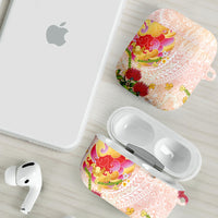 Japanese and Hawaiian Culture Fusion AirPods Case Irezumi with Turtles and Lei Kakau Pattern Sunset Vibe