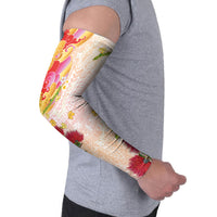 Japanese and Hawaiian Culture Fusion Arm Sleeves Irezumi with Turtles and Lei Kakau Pattern Sunset Vibe