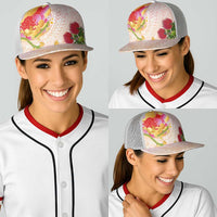 Japanese and Hawaiian Culture Fusion Baseball Net Cap Irezumi with Turtles and Lei Kakau Pattern Sunset Vibe