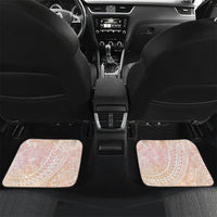Japanese and Hawaiian Culture Fusion Car Mats Irezumi with Turtles and Lei Kakau Pattern Sunset Vibe
